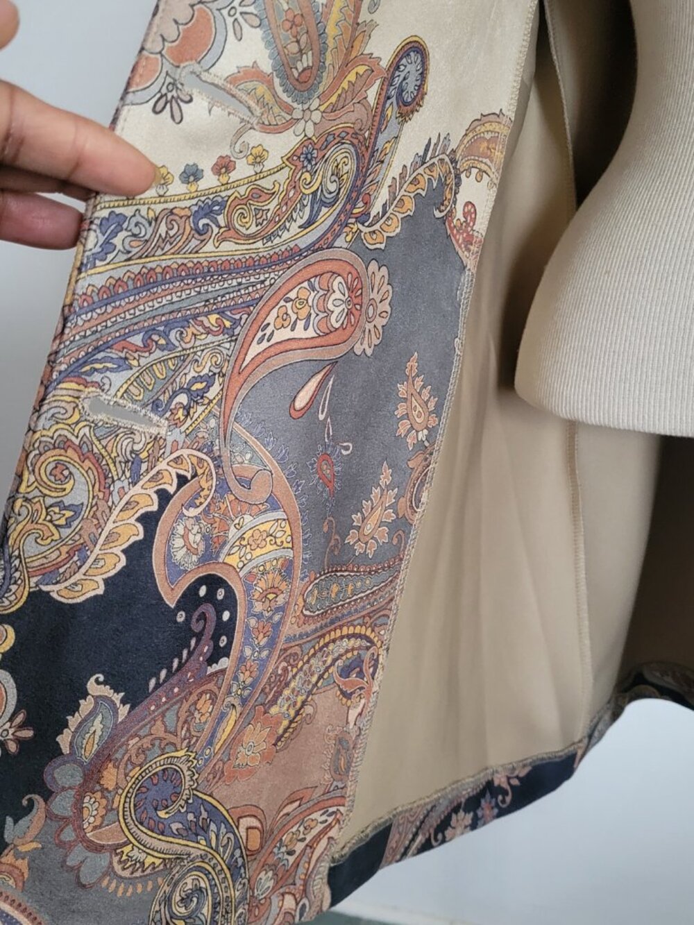 GRAVER by Susan Graver – Paisley Print Shawl-Collar Jacket | Women’s Medium - Picture 6 of 16